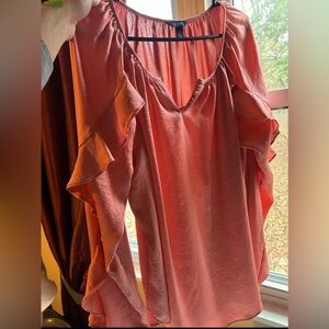Women's Ruffled Pink Top